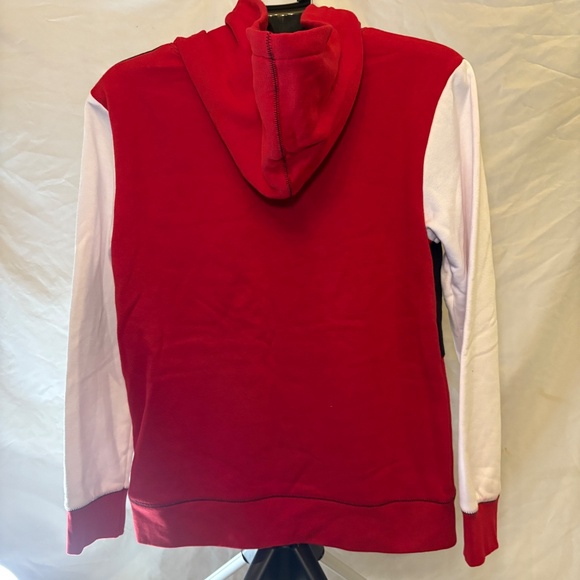 Nike Air Jordan Pullover Hoodie Youth XL Red Jumpman Color Block 13-15 Yrs - Picture 4 of 8